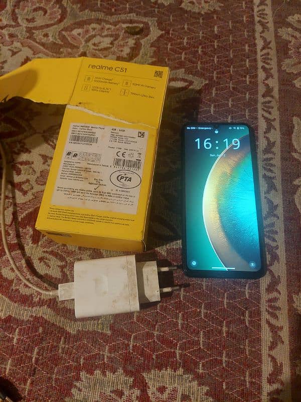 Realme c51 4/64 gb with box 1