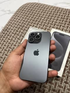 Iphone 15pro 256gb with box (Jv) exchange possible with approved 13pro