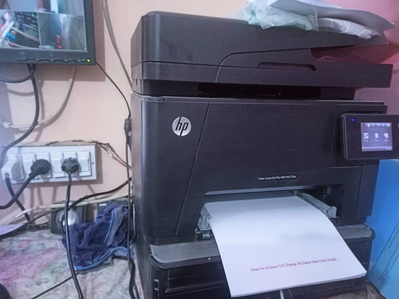 HP color laserjet pro MFP M177fw . Used printer 1