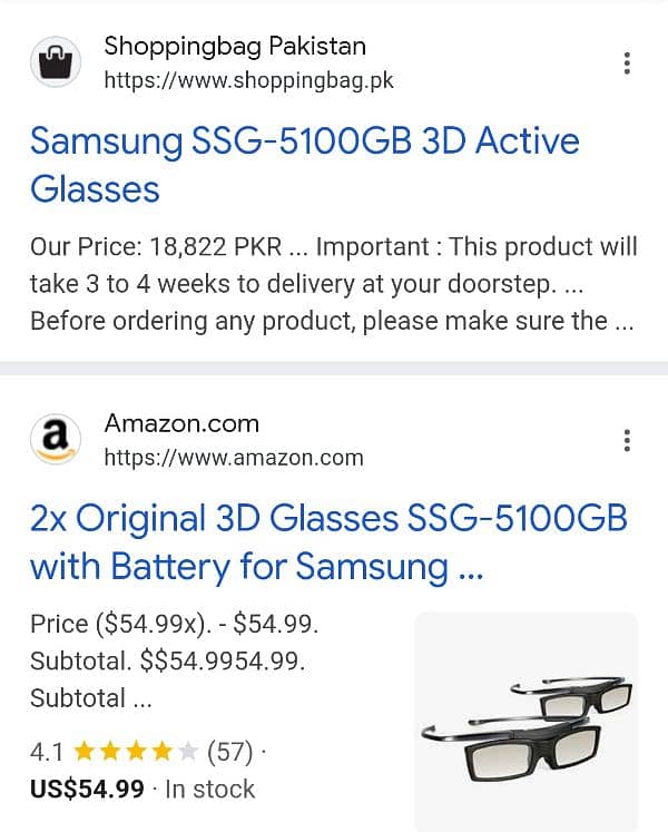 Samsung 3D Glasses x2 2