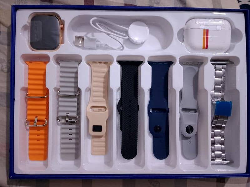 Series 10 MK-X Smartwatch & AirPods | 7 Straps + 2-in-1 Combo 2