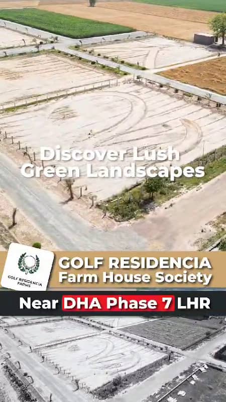 4 Walls Developers Offer Golf Residencia Farmhouse 4-Kanal Plot for Sale Near DHA Phase-7 2