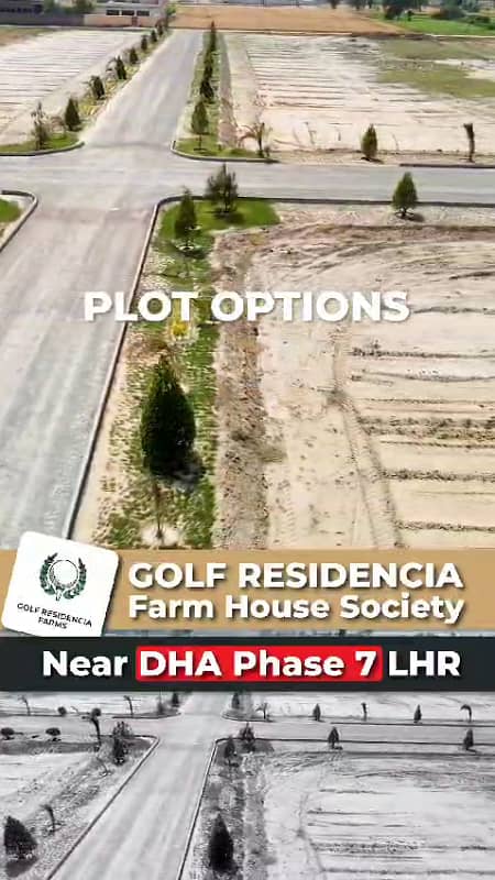 4 Walls Developers Offer Golf Residencia Farmhouse 4-Kanal Plot for Sale Near DHA Phase-7 6