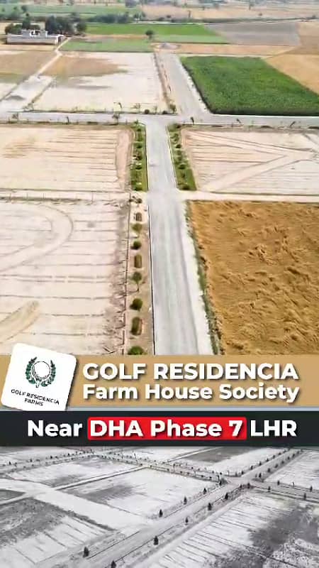 4 Walls Developers Offer Golf Residencia Farmhouse 4-Kanal Plot for Sale Near DHA Phase-7 11