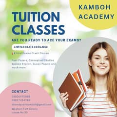 Tuition for Final Exam Preparation