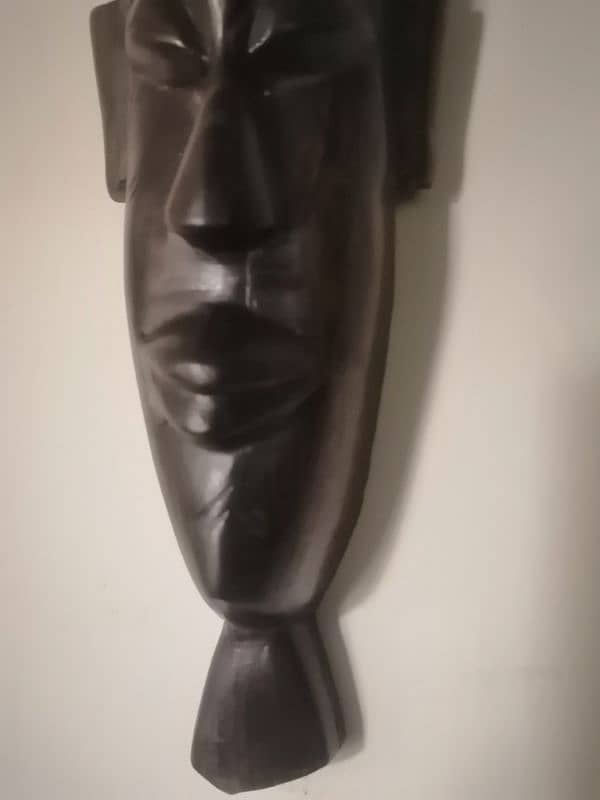 Mask African Carved Wooden 1