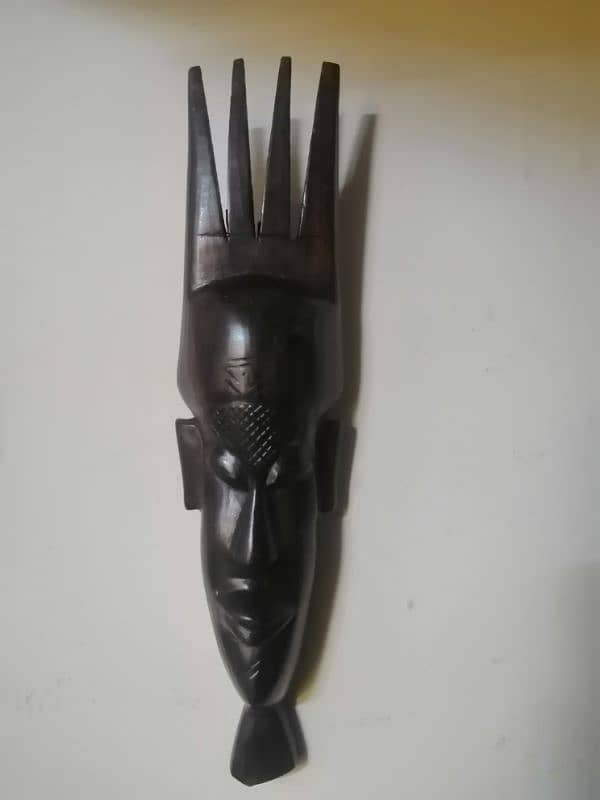 Mask African Carved Wooden 2