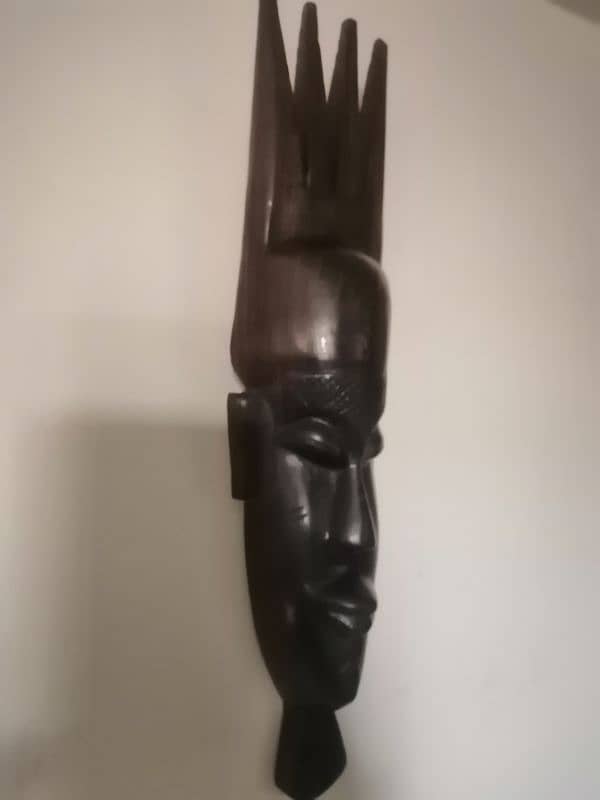 Mask African Carved Wooden 3