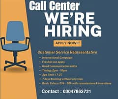 Urgent Hiring For Call Center Job