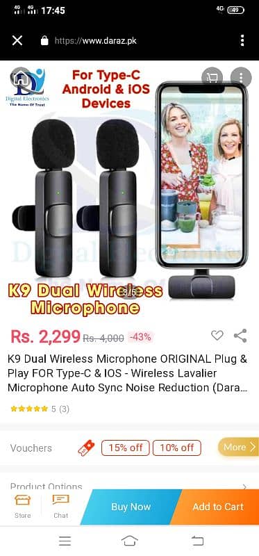 k9 original mic for iPhone all models cheap price 2