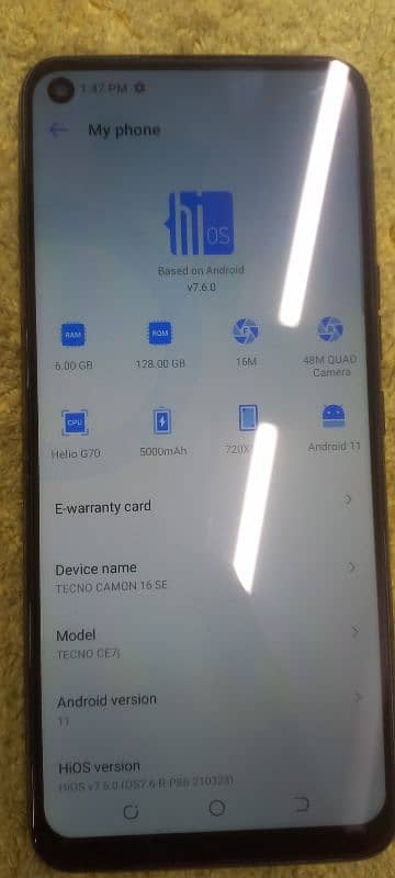 tecno camon 15 se 6gb 128 gb 1