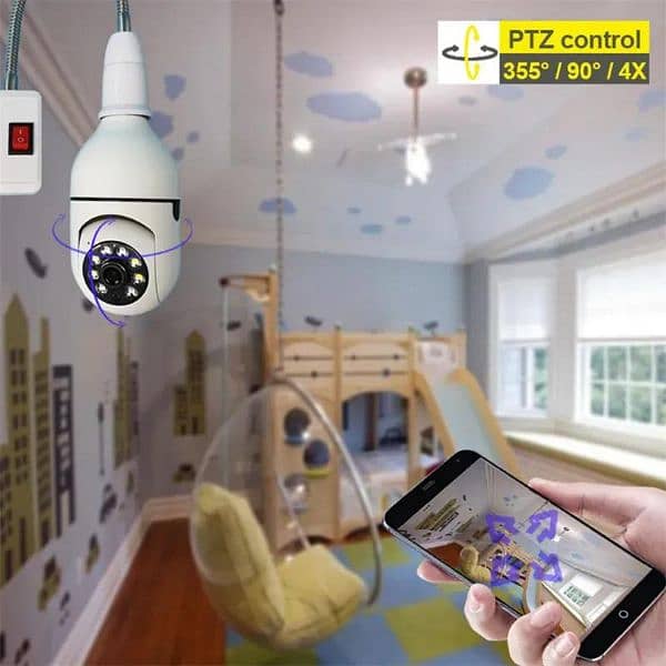 360° WiFi Bulb Camera Wireless free home delivery cash on delivery 2