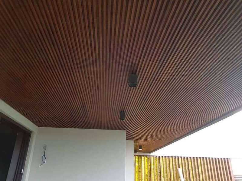 WPC Panels, Deck Floor, Ceilings, Wall Panels, PU Stone, Motif Design 3