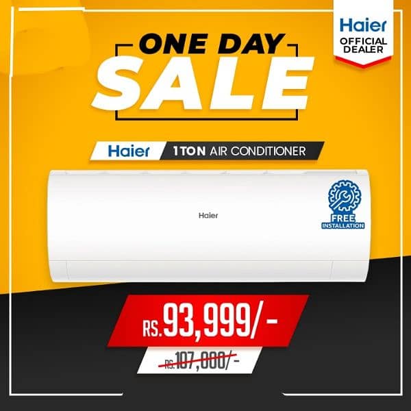 Haier 1Ton Air conditioner 0