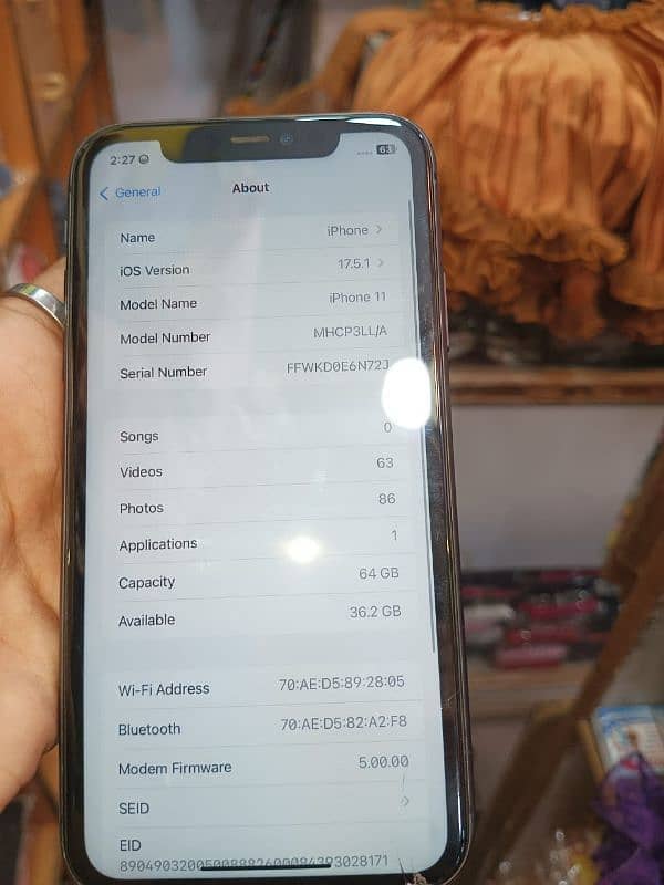 iphone 11 Non pta 3/4sim working pe he 03150135832 2