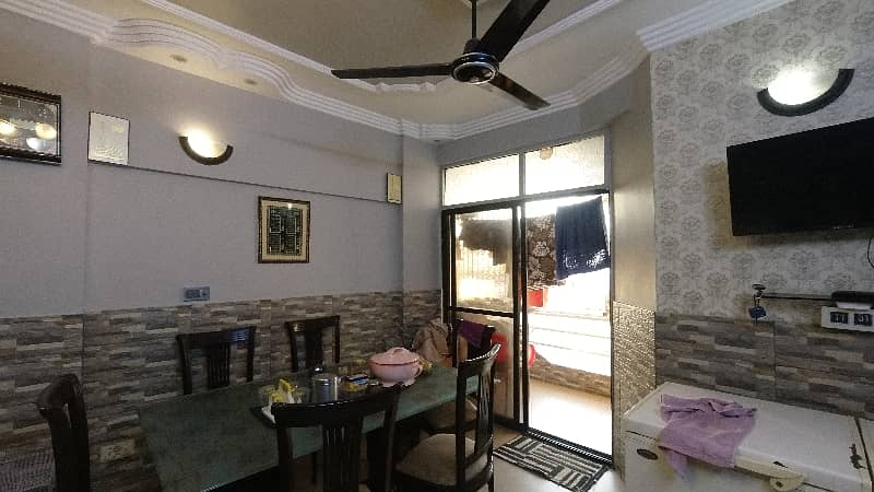 3 BED DD WAQAS HEIGHTS FLAT FOR SALE IN GULSHAN-E-IQBAL 13 D 1 5