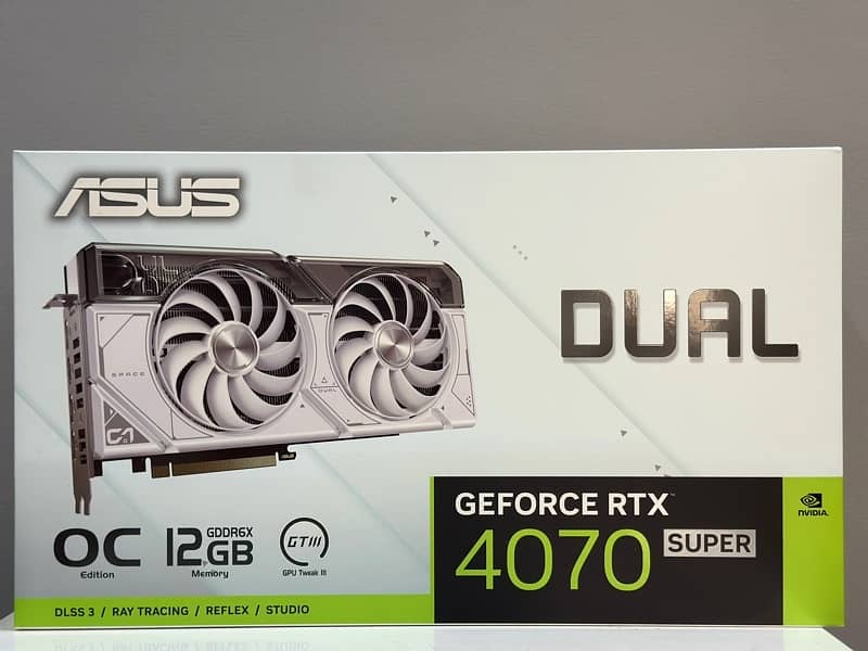 ASUS RTX 4070 SUPER White OC Edition 12GB GDDR6X 0