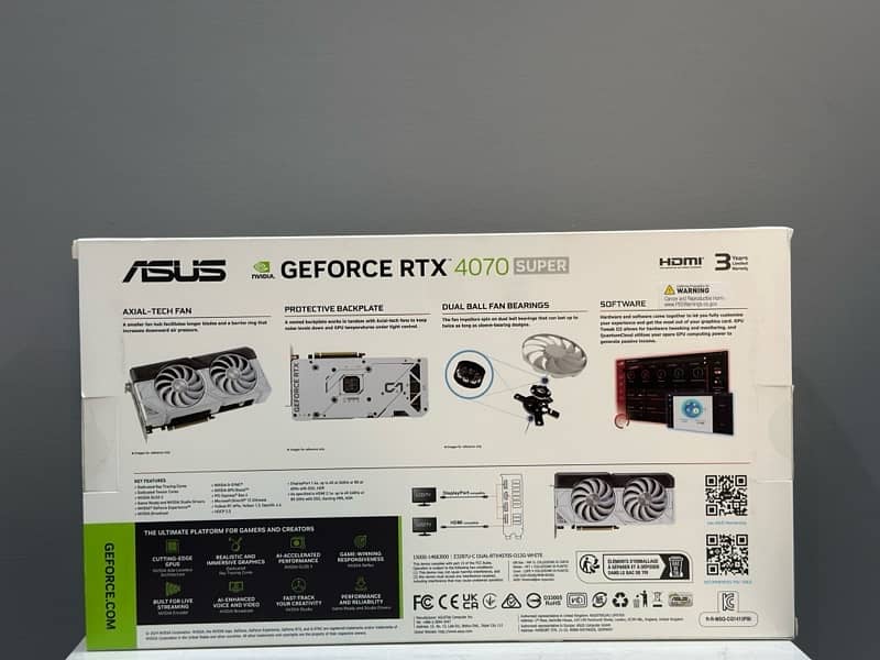 ASUS RTX 4070 SUPER White OC Edition 12GB GDDR6X 2