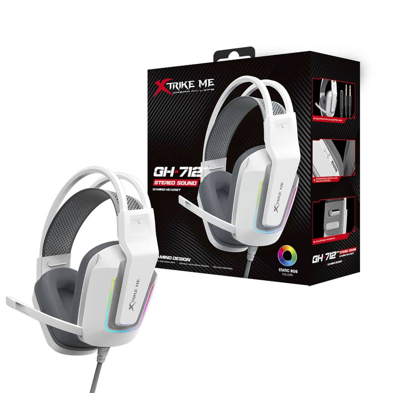 XTRIKE ME GH-515W WIRED RGB GAMING HEADSET WITH STATIC LIGHTING EFFECT 13