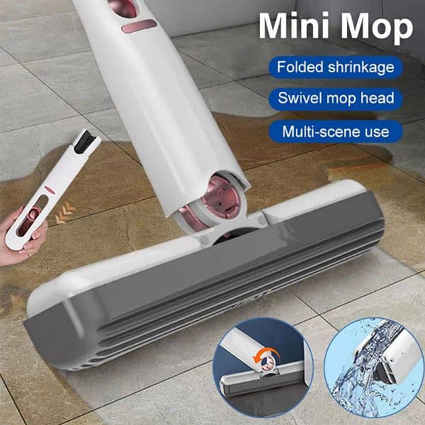 Mini Squeeze Mop Portable Cleaning Mop 0