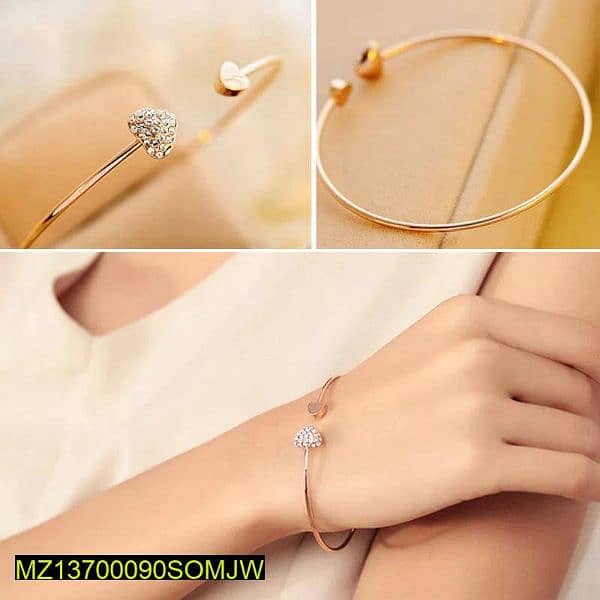 Double heart love bracelet 2