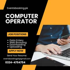 Female Computer Operator / Data entry operator