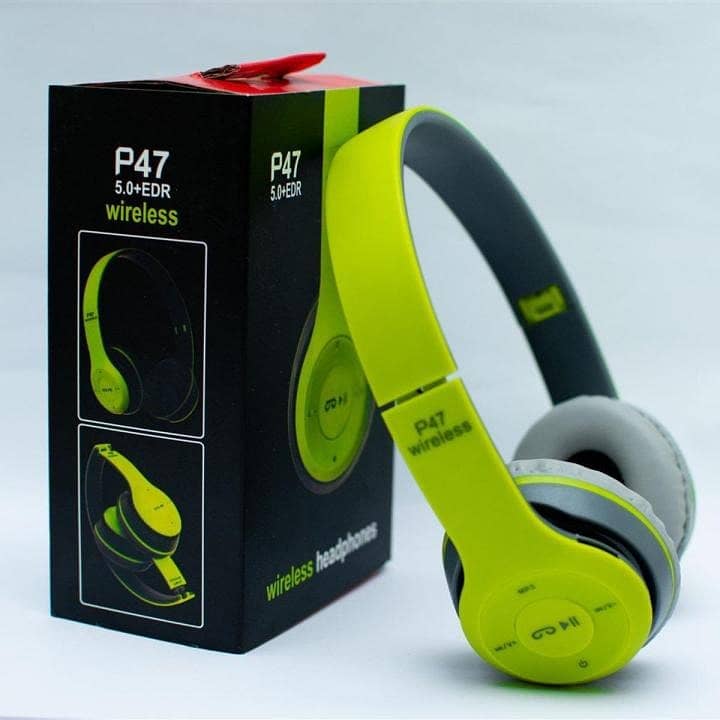 P47 Over-The-Ear Headphones Wireless Foldable Bluetooth Headset 2