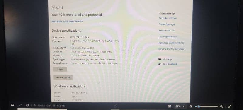 Dell Latitude E5450 | 16GB RAM | 2GB NVIDIA | i7 5th Generation 1