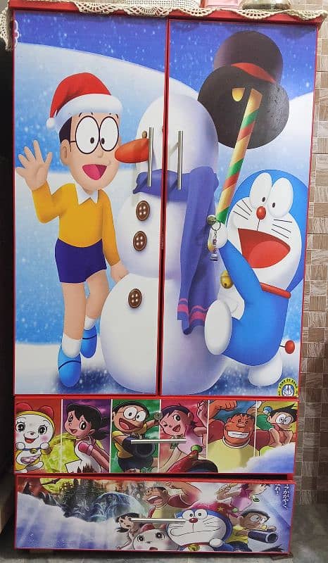 Kids Wardrobe with Doraemon & Nobita Design 0