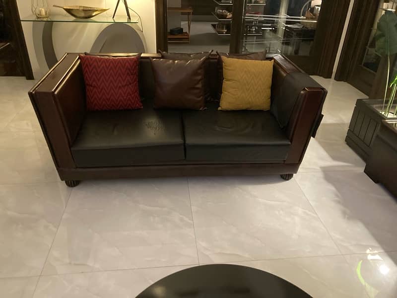 5 Seater Leather Sofa for Sale 1