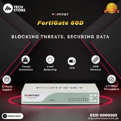 FortiGate-60D | Fortinet | Next Generation Firewall Appliance (USED)