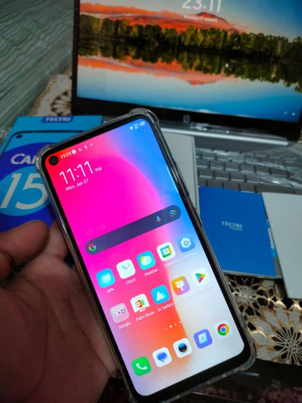 Tecno Camon 15 | Box | BookLets | 48MP Camera | 64GB Storage | FingerL 1