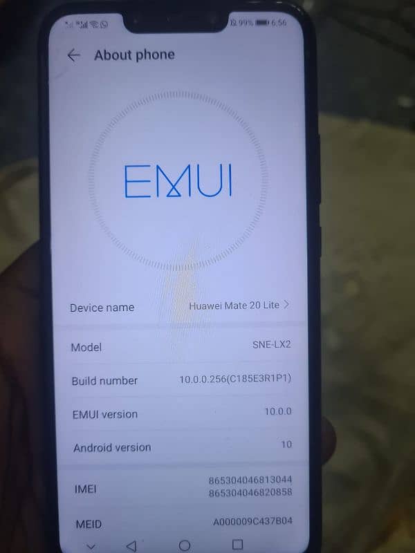 Huawei Mate 20 Lite Non Pta 6/64 GB 4