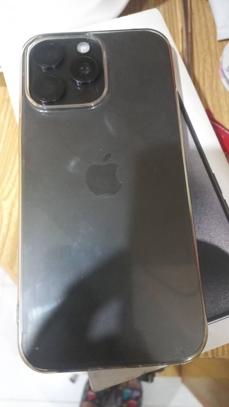 Iphone 15 pro max ( physical  + esim ) Black colour 1