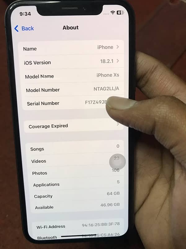 I phone xs (64gb) 82 battery health totally original 3u tool report 98 9