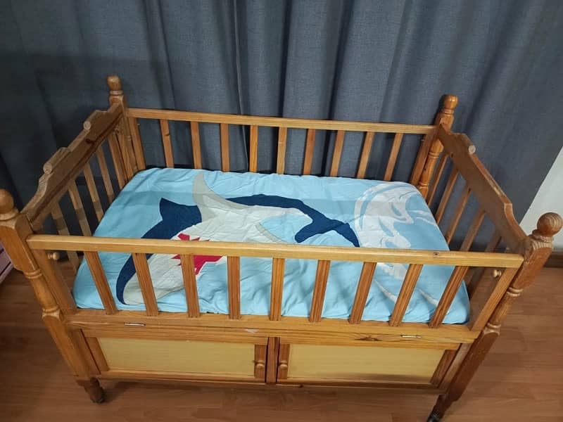 wooden cot 1