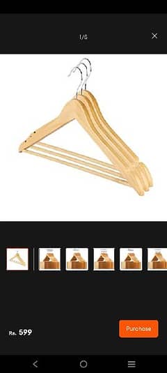 wooden hanger