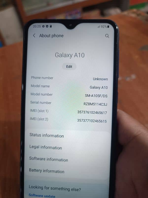 Samsung A10 argent sale 2