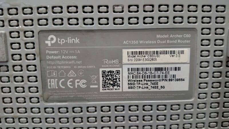 TP-Link Archer C60 dual band 5anteena 3