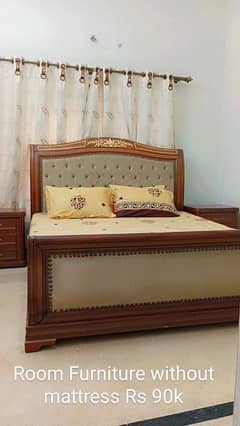 bed/double bed/king size bed/wooden bed/bed dressing side table