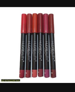 Pack of 6 lipliner lipstick pencils