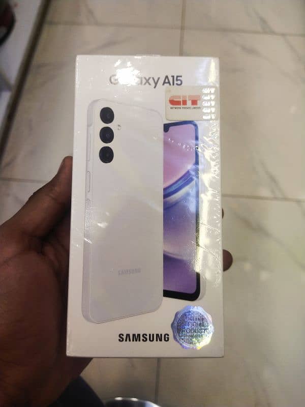 Samsung Galaxy A15 box pack pta Approed light blue 3