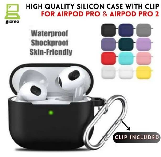 High Quality AirPods Case With Clips Airbuds 0