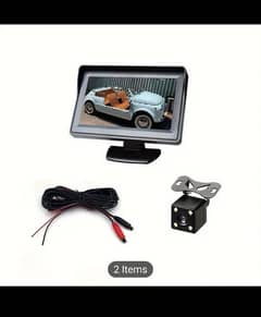 car LCD and rear view camera