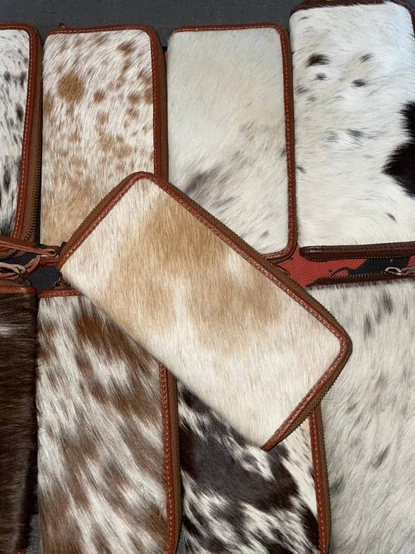 handmade cowhide clutches 1