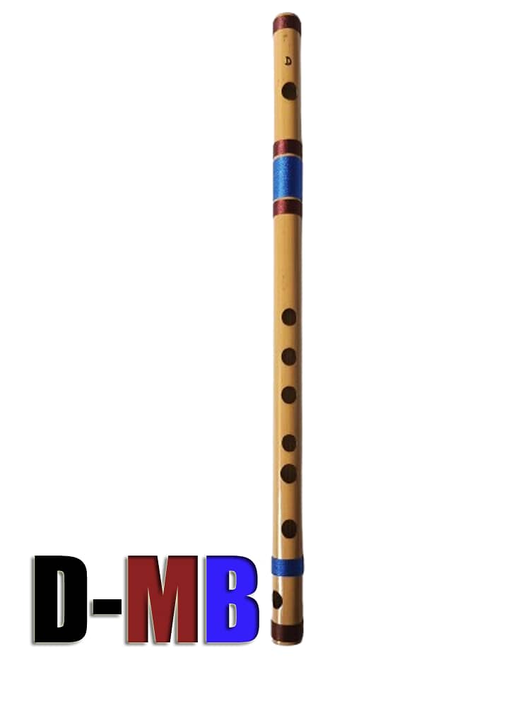 Ermish D Natural Medium Scale Side Blown Bamboo Bansuri/ Flute 13