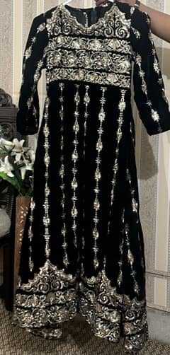 Black party wear full lenght maxi