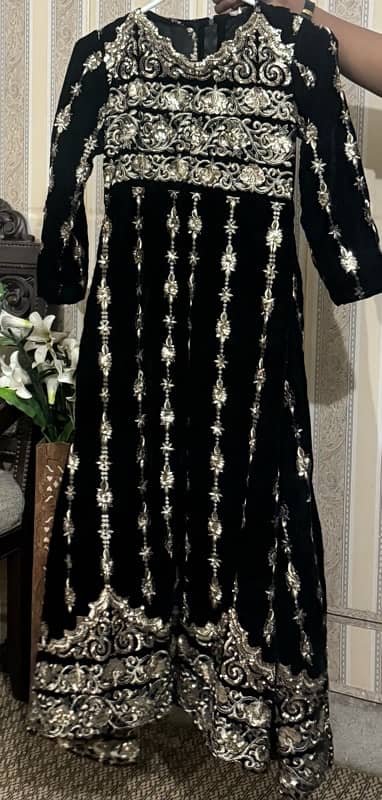 Black party wear full lenght maxi 0