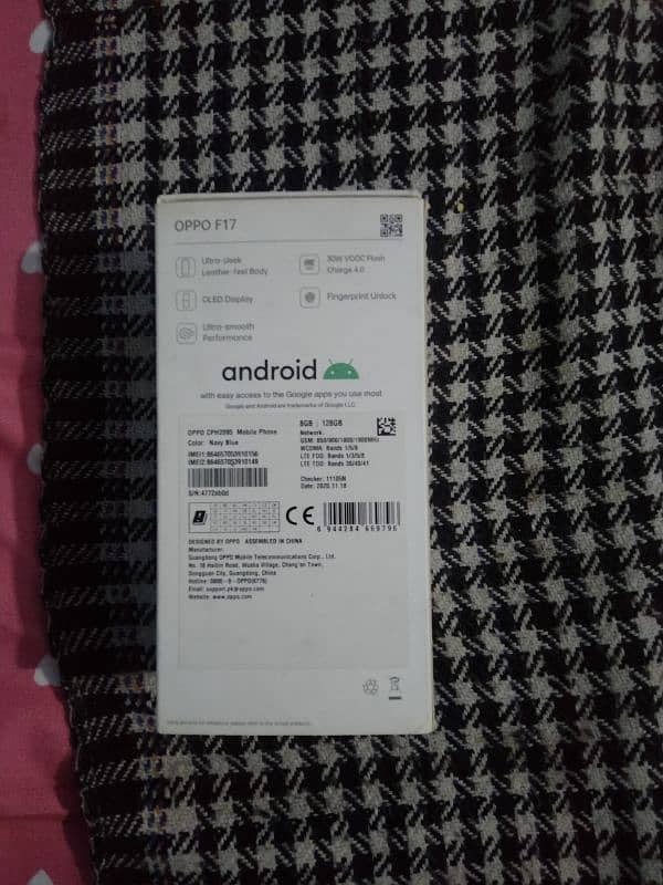 Oppo F17 used condition With original box 8