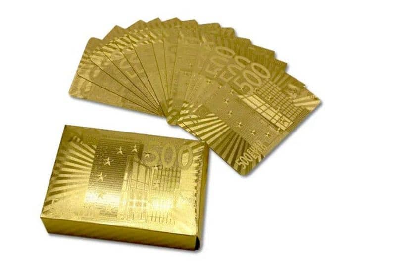 Gold Foil Playing luxurious card 0